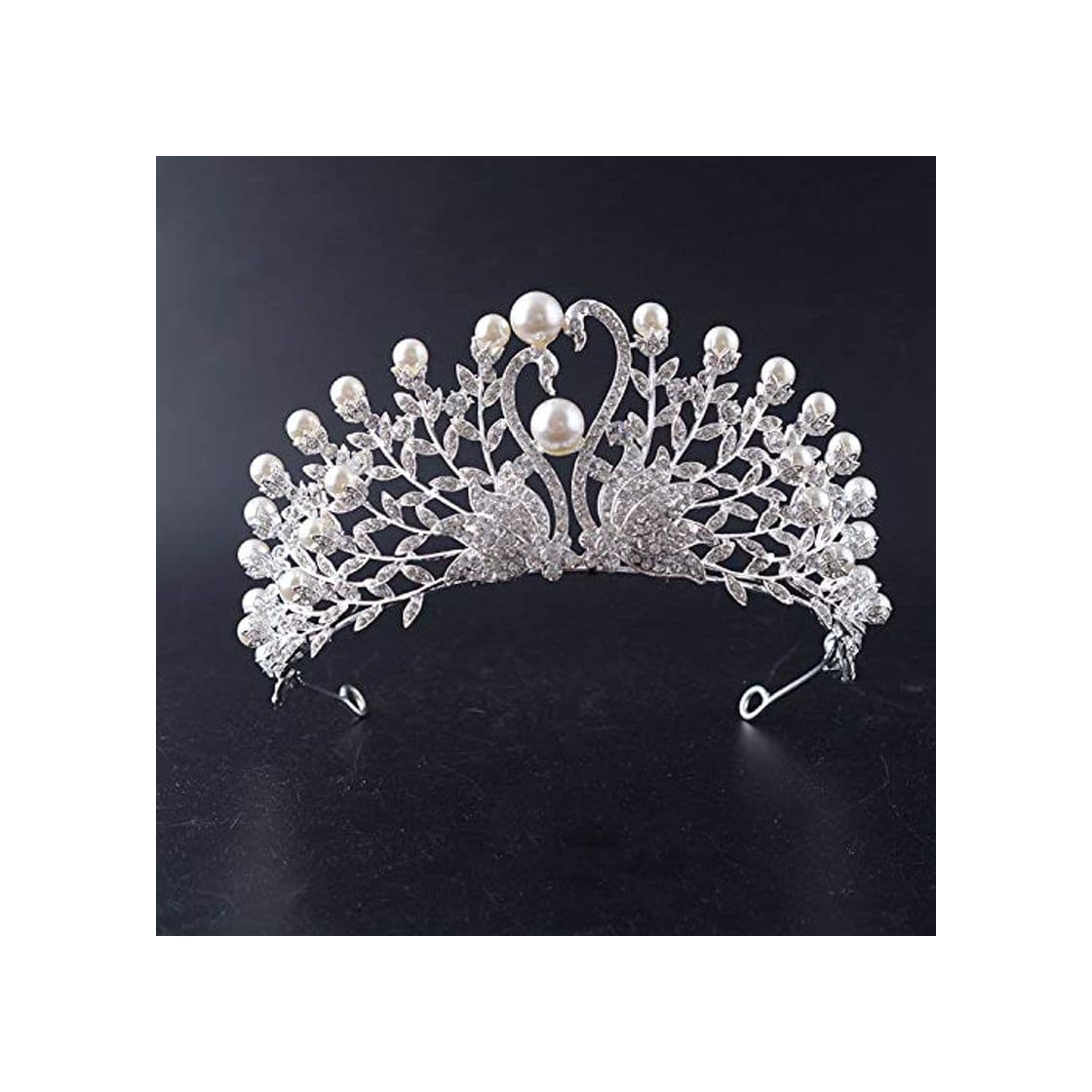 Producto MLDSJQJ Moda Perola Tiaras Crown para A Noiva De Cristal Folhas Ramos