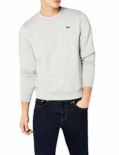 Fashion Lacoste Crew Neck-sudadera Hombre, gris