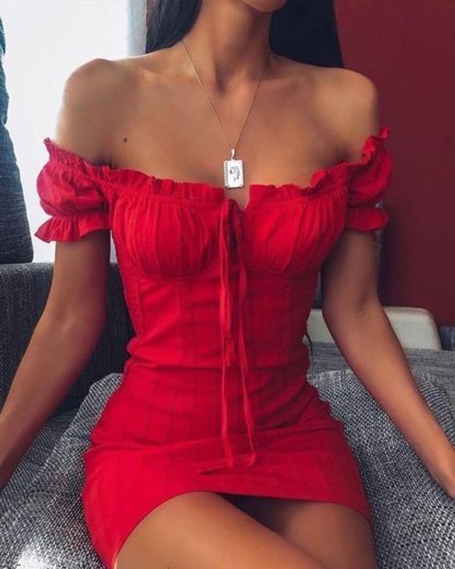 Moda Vestido vermelho