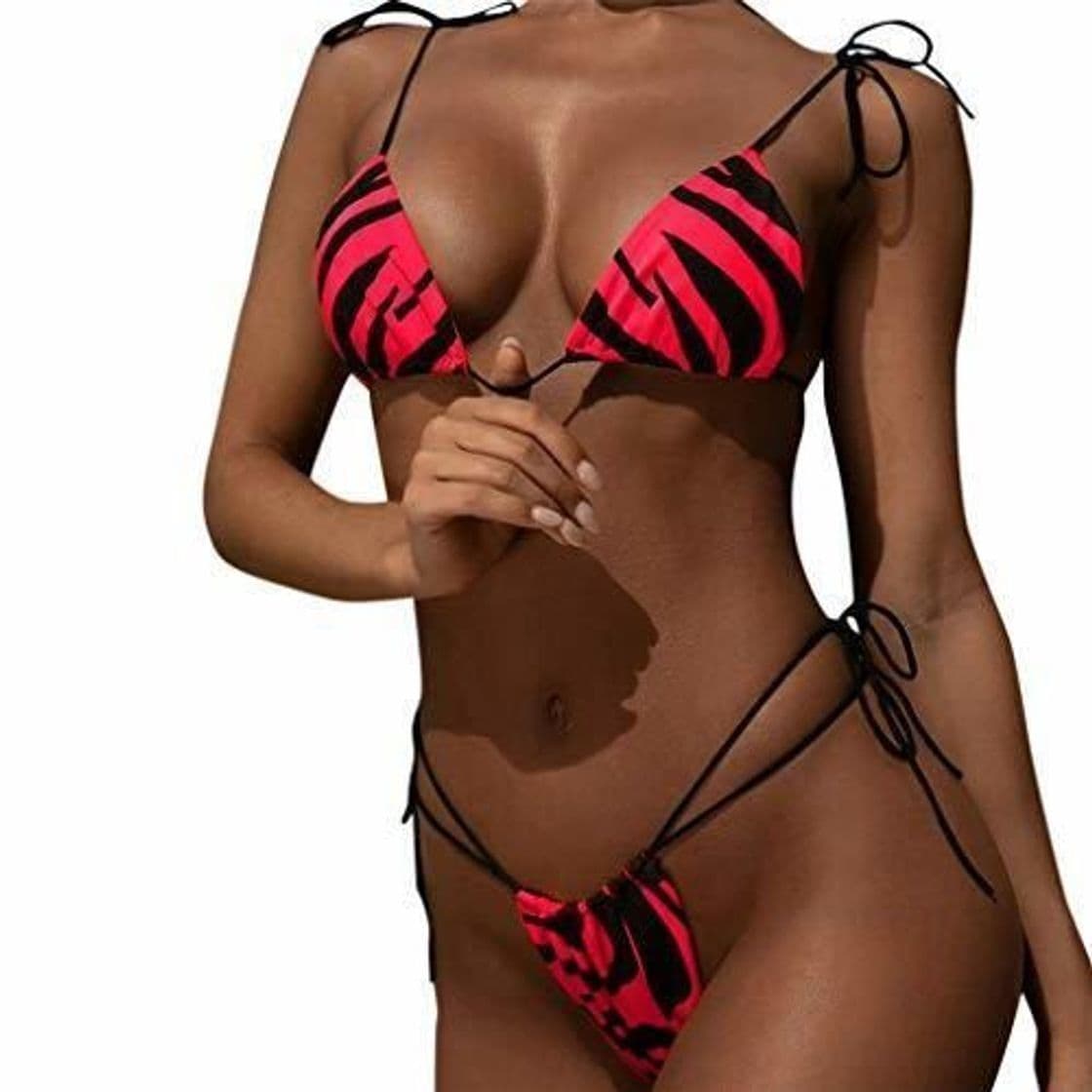 Producto riou Bikinis Mujer 2019 Push up Bikini de Tres Puntos con Estampado