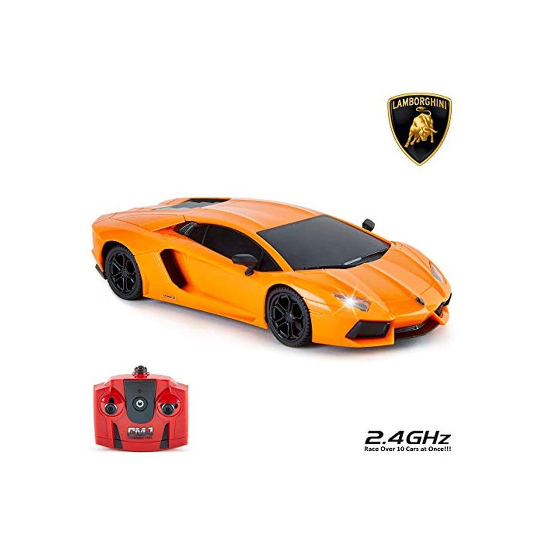 Producto CMJ RC Cars-Cars Lamborghini Aventador Remoto Oficial Luces de Trabajo, Radio Control