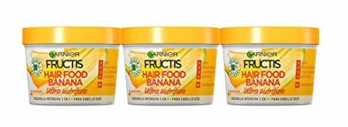 Belleza Garnier Fructis Hair Food Mascarilla Capilar 3 en 1 Banana Nutritiva para