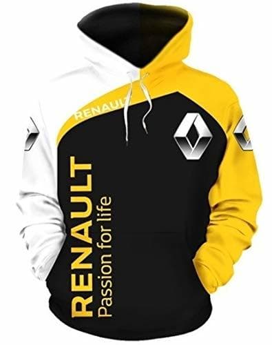 Product Unisex De Manga Larga con Capucha 3D Digital Internacional Renault Logo Imprimir