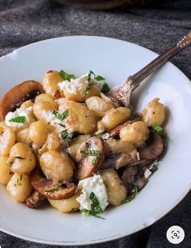 Fashion Creamy Goat Cheese Mushroom Gnocchi