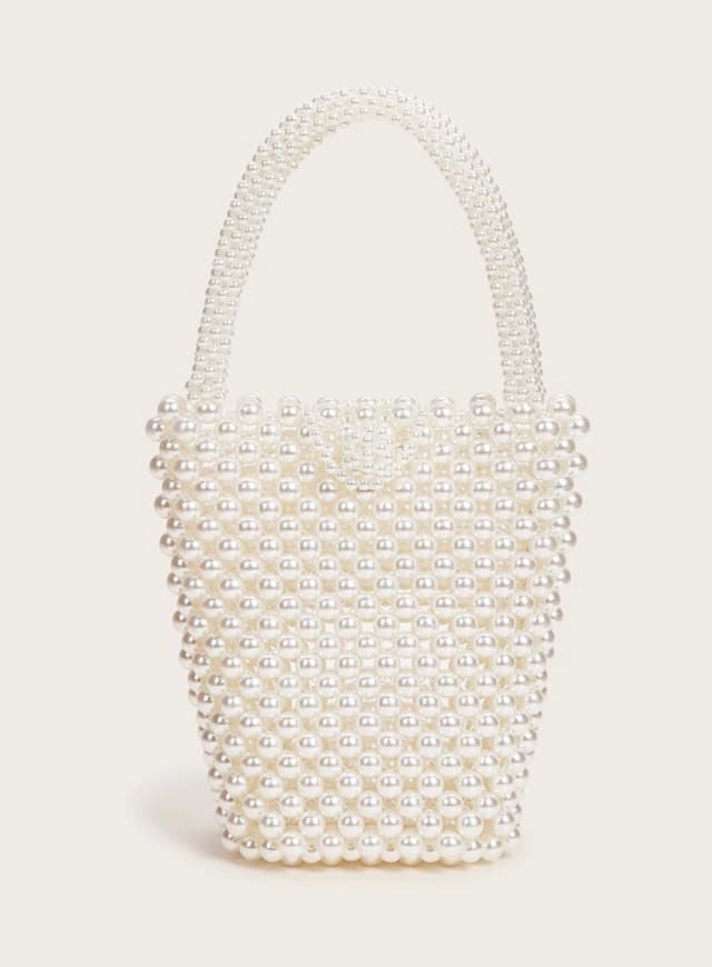 Moda Bolso Shopper perlas