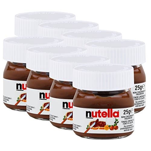 Producto Ferrero Nutella pequeño mini diseño cristal – Set de 8 a 25 g