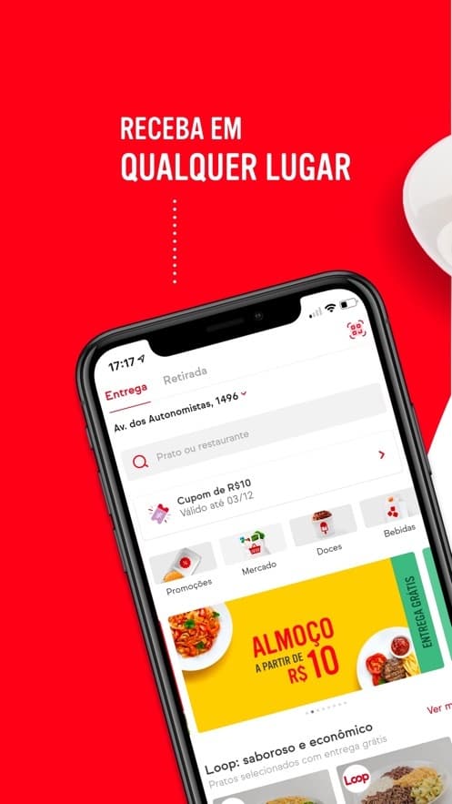 App iFood - Pedir comida e mercado