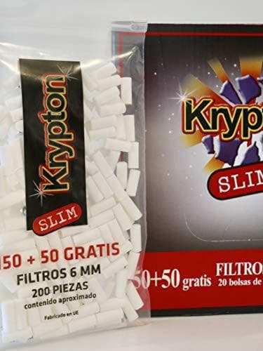 Place 4000 Filtros Krypton 6mm slim para tabaco de entubar …