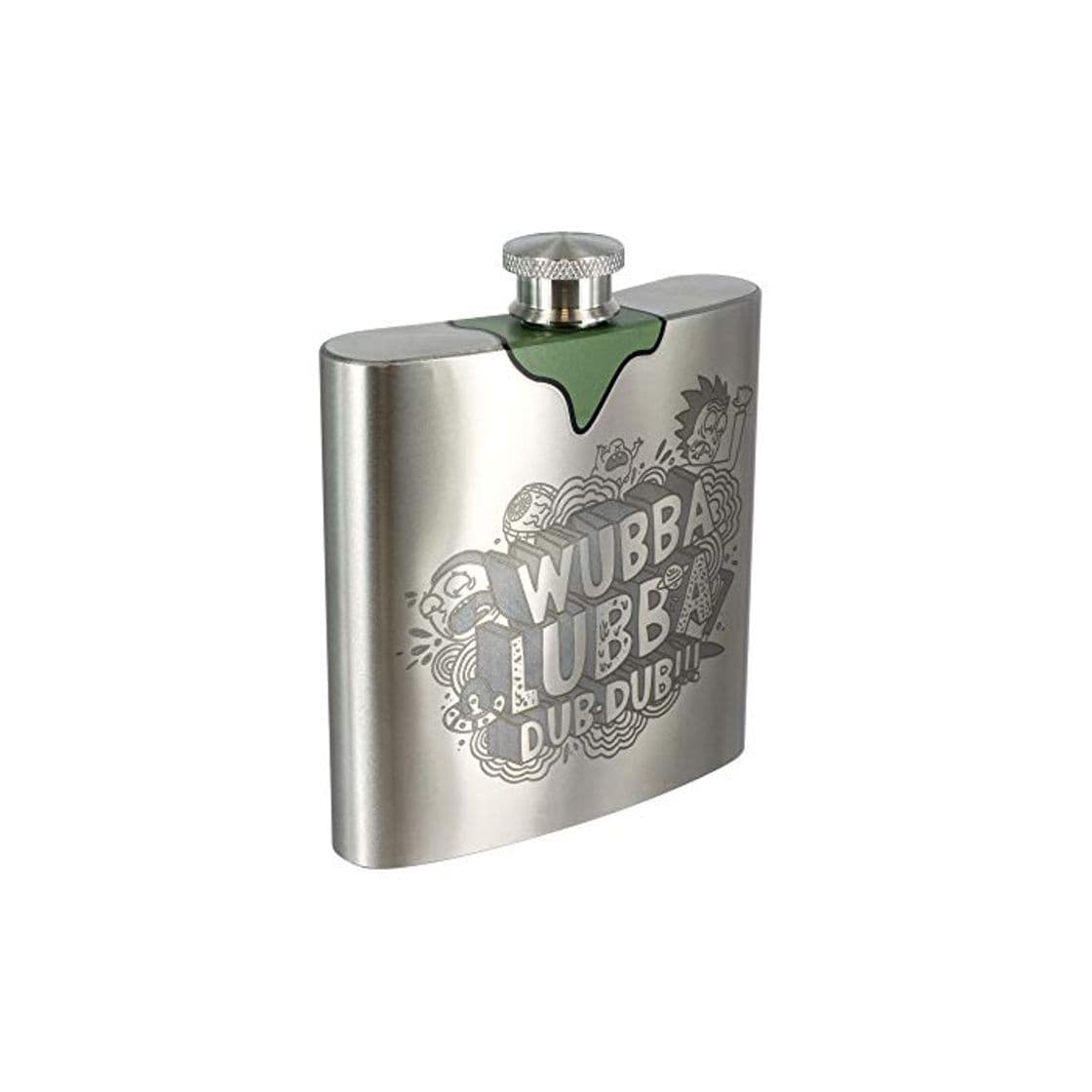 Product Paladone Unisex's Rick & Morty Rick's Wubba Lubba Dub Hipflask