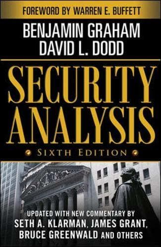 Libro Security Analysis: Sixth Edition, Foreword by Warren Buffett