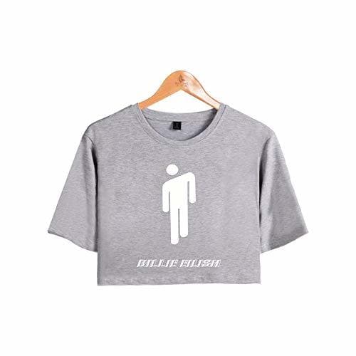 Moda Camiseta Billie Eilish Niña, Camiseta Billie Eilish Mujer Camiseta Billie Eilish Corta