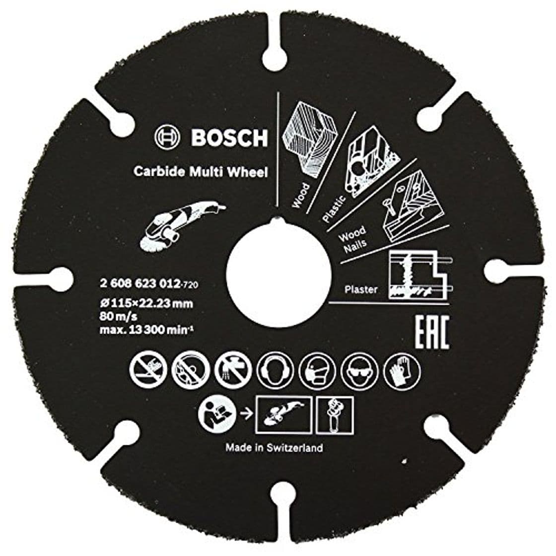 Product Bosch Professional 2608623012 Disco multimaterial de carburo para amoladora