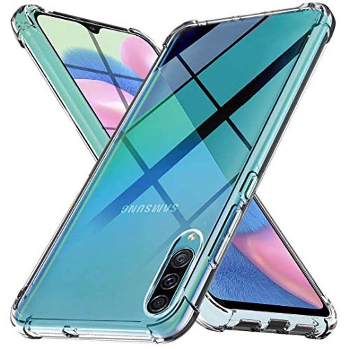 Product Ferilinso Funda para Samsung Galaxy A50S,A30S,A50 Carcasa,[Reforzar la versión con Cuatro Esquinas][Funda