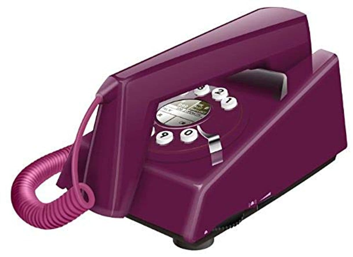 Product Geemarc Telecom Retro Trimline - Teléfono fijo retro, color violeta