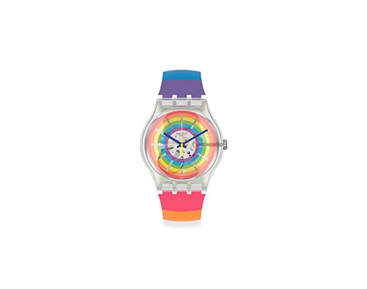 Fashion Reloj swatch SUOK148 analógico Multicolor con Correa de Silicona