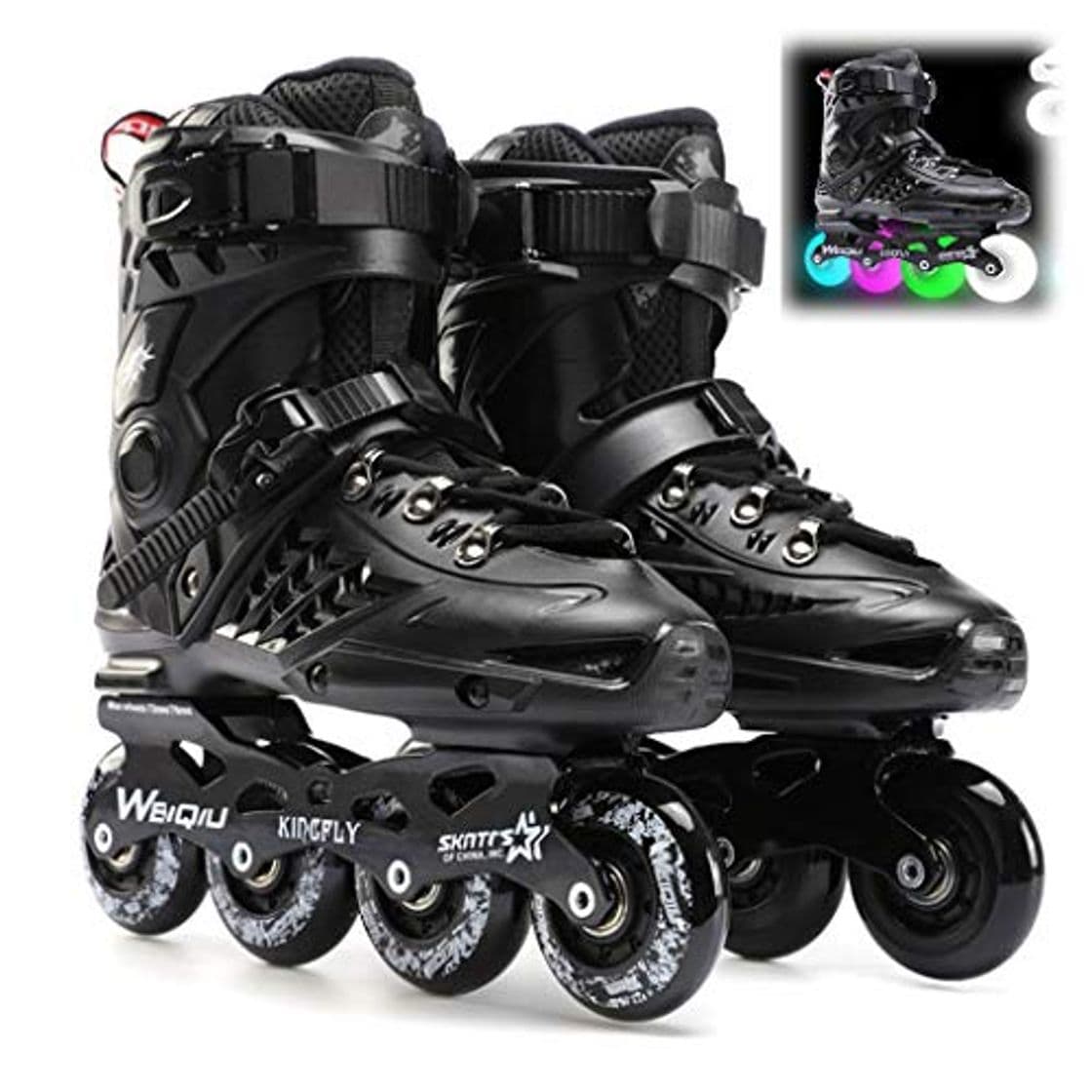 Product SSCYHT Patines en línea con Ruedas Intermitentes Patines Cómodo para Niños y