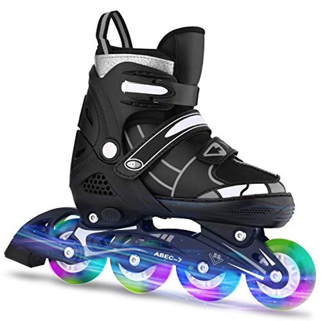 Product WeSkate Patines en línea con Ruedas Intermitentes Patines 4 Ruedas Cómodo para Niños y Adultos