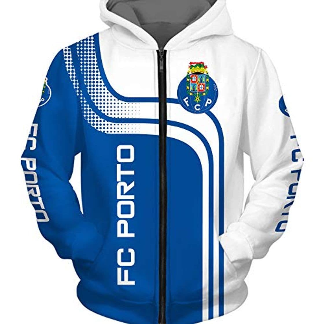 Product haopangshui Hombres Hoodies Chaqueta por Fc-Porto 3D Impresión Fútbol-Club-Fan Suéteres