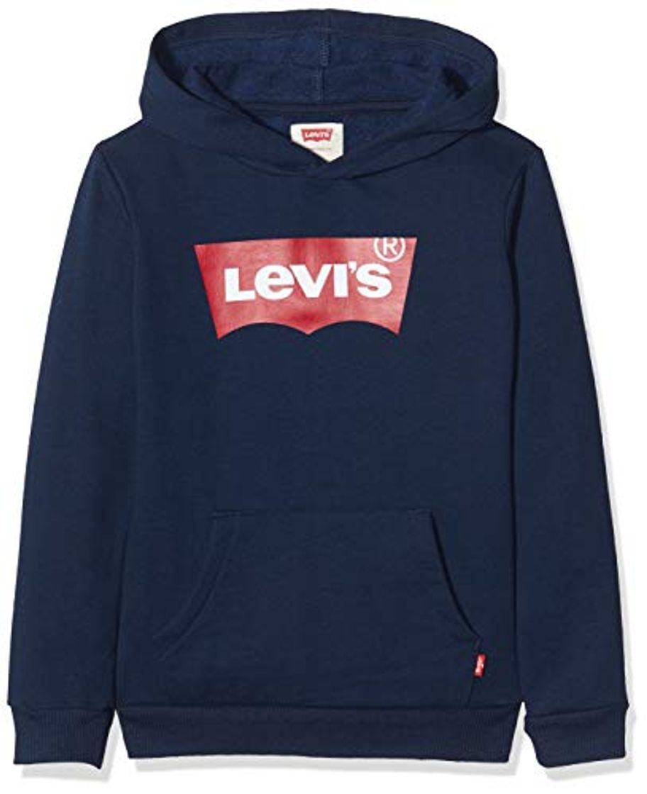 Fashion Levi's Kids Lvb Batwing Screenprint Hoodie Sudadera Niños Dress Blues 14 años