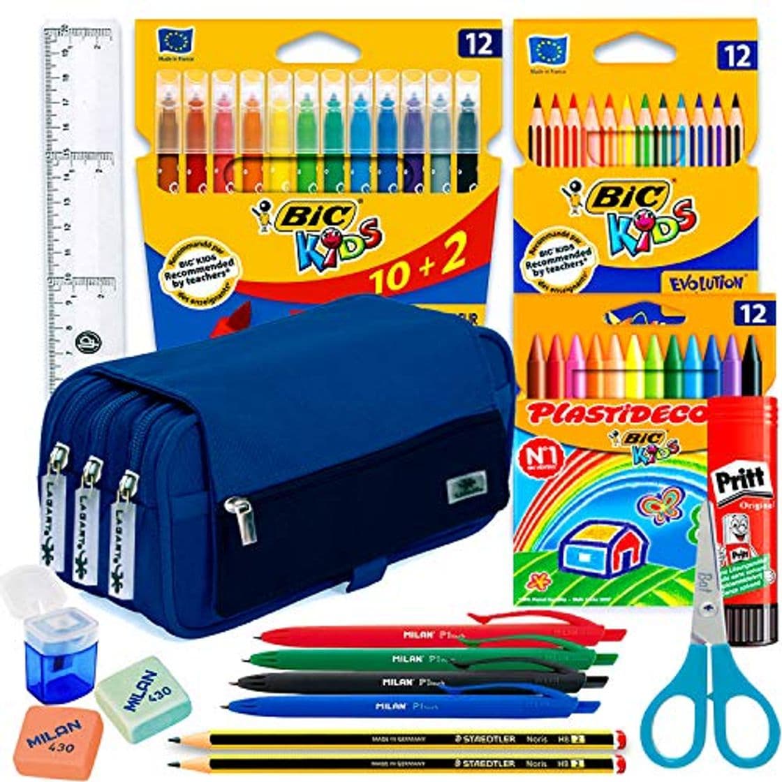 Product Coleset Estuche Escolar 3 Cremalleras Material Escolar Kawaii Infantil Primaria Estuches Grandes Pack Materiales Escolares Estuches Escolares Utiles Escolares Material Colegio Vuelta al Cole