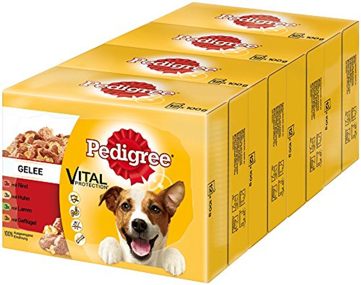 Product PEDIGREE Vital Protection Comida para perros con pollo y cordero en gelatina,