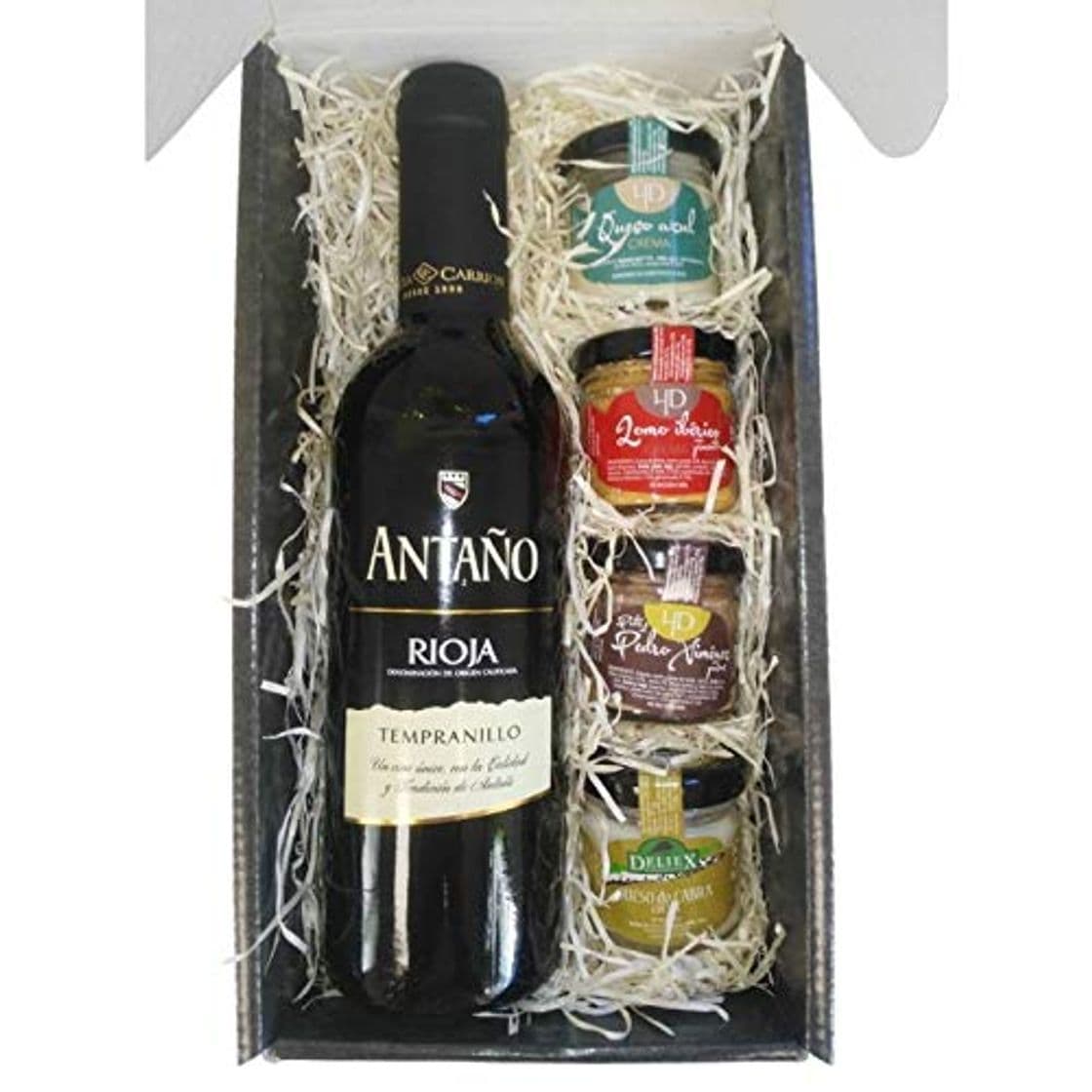 Product Cesta Gourmet Deliex con Vino Rioja Antaño de 37