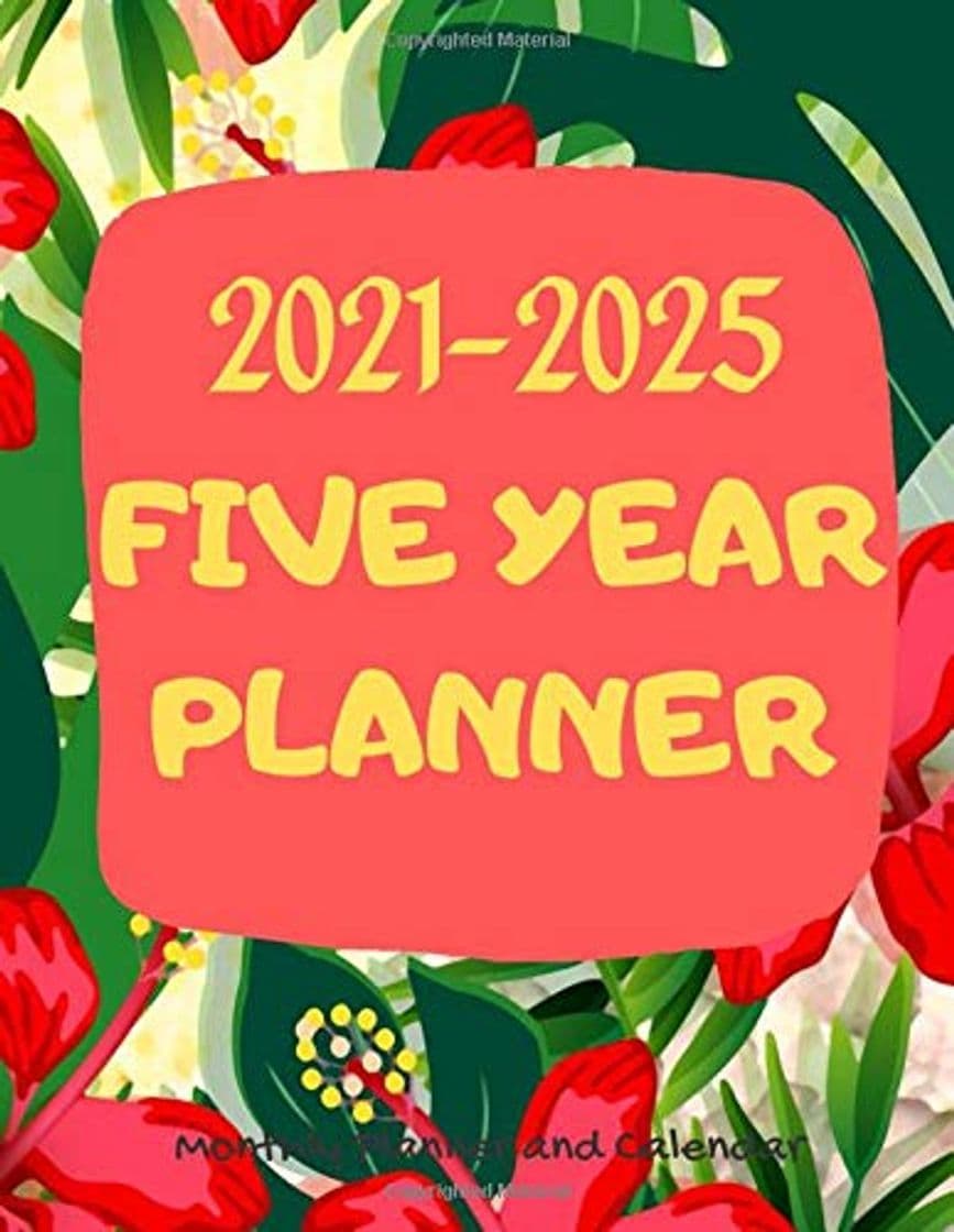 Product Five Year Planner 2021-2025: Five Year Planner 2021-2025:Monthly Planner and Calendar