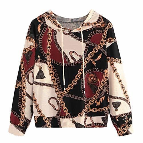 Fashion Aesthetic Hoodie Women's Vintage Print Sweatshirt Hoodie Thin Clothes Long Sleeve Shirt