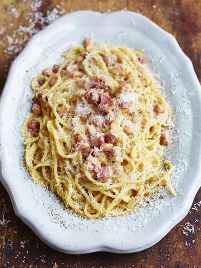 Moda Spaghetti alla Carbonara Recipe | Tyler Florence | Food Network