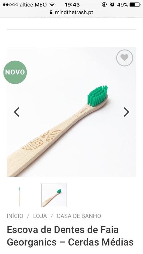 Product Bamboo toothpaste