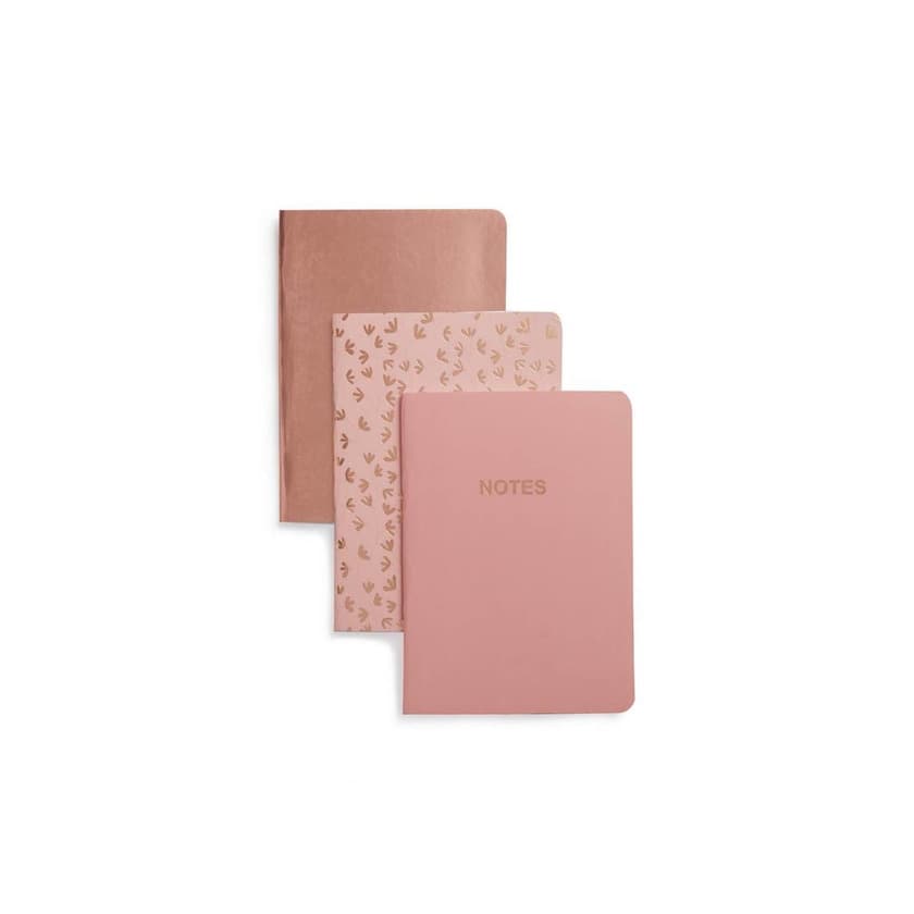 Producto Pack de 3 cadernos rosa