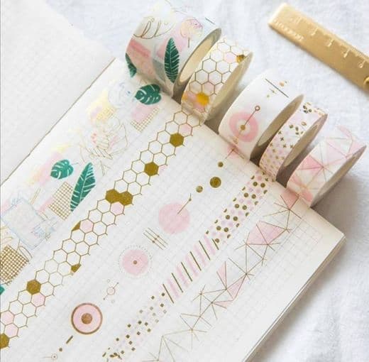 Producto Vikenner Cinta Adhesiva Washi de Papel 3 rollos Decorativa Washi Tape Set