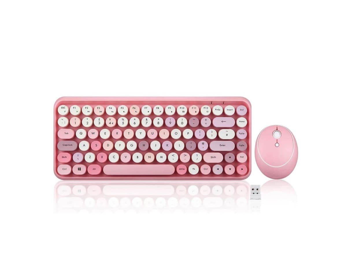 Product Mini Pink Wireless Keyboard 