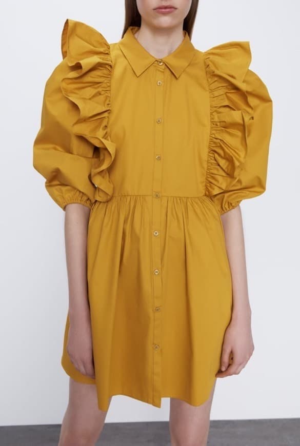 Fashion Vestido amarelo 