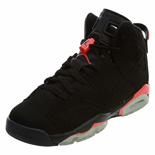 Product Nike Air Jordan 6 Retro BG, Zapatillas de Deporte para Niños, Negro/Rojo