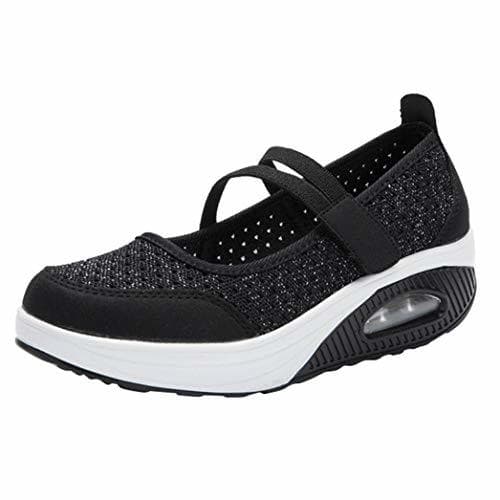 Product Zapatillas para Mujer Deportivo Verano Plataforma Cuña Merceditas 2018 Moda PAOLIAN Zapatos