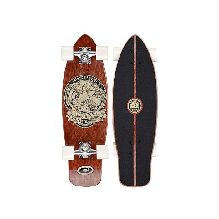 Fitness Osprey TY5343 Mini Cruiser 'In Skate We Trust' - Skateboard, color marrón,