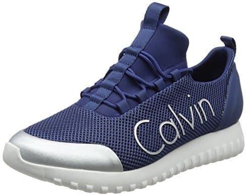 Lugar Calvin Klein Jeans Ron Mesh/Brushed Metal, Zapatillas para Hombre, Azul