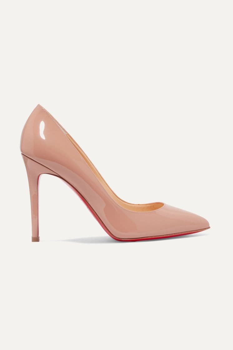 Moda Neutral Pigalle 100 patent-leather pumps | Christian Louboutin ...