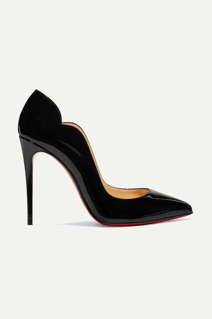 Moda Black Hot Chick 100 patent-leather pumps | Christian Louboutin ...