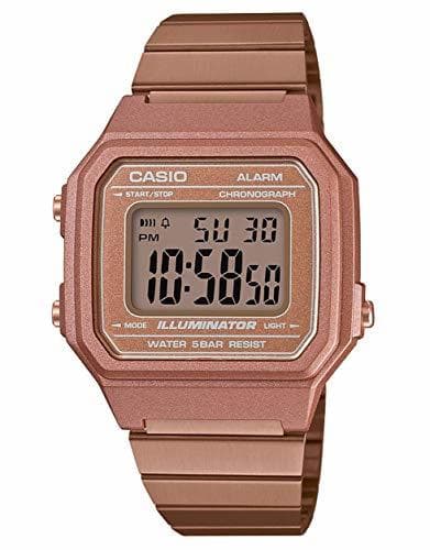 Moda Casio Reloj Digital para Hombre de Cuarzo con Correa en Acero Inoxidable