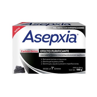 Moda Jabón Facial Asepxia Carbón Detox 100 gr | Soriana