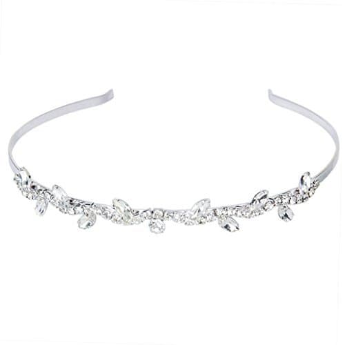 Place SODIAL(R) Tiara Diadema Con Rhinestones Para Fiesta Boda Novia Boda