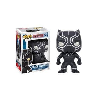 Juego Funko Pop!- capitán Bobble: Marvel: Captain America CW: Black Panther, Multicolor, 3.75