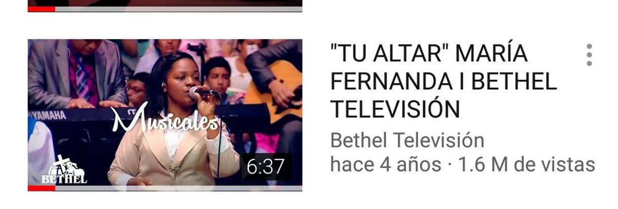 Canción "TU ALTAR" MARÍA FERNANDA I BETHEL TELEVISIÓN - YouTube