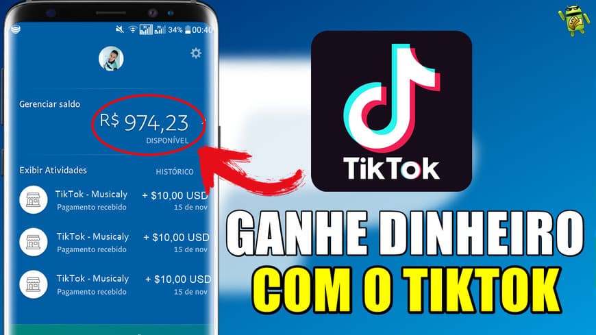 Fashion Baixe o TIK TOK e use o meu código para ganhar dinheiro