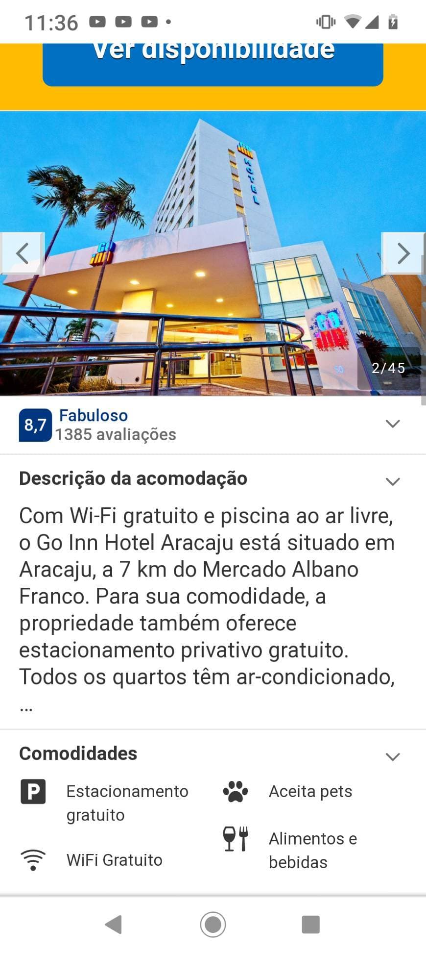 Lugar Aracaju Praia Hotel