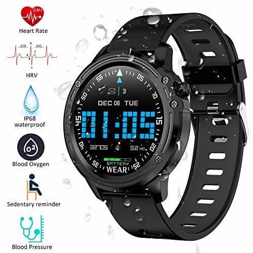 Lugar Padgene Smartwatch Reloj Inteligente IP68 Impermeable Bluetooth con Múltiples Deportes, Podómetro con