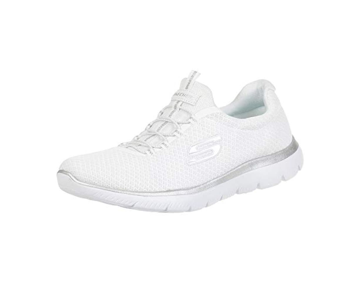 Fashion Skechers Women 12980 Low-Top Trainers, White