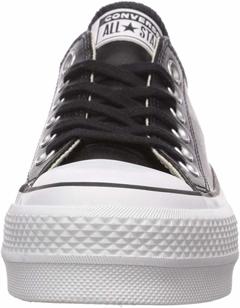 Fashion Converse Chuck Taylor CTAS Lift Clean Ox, Zapatillas para Mujer, Negro